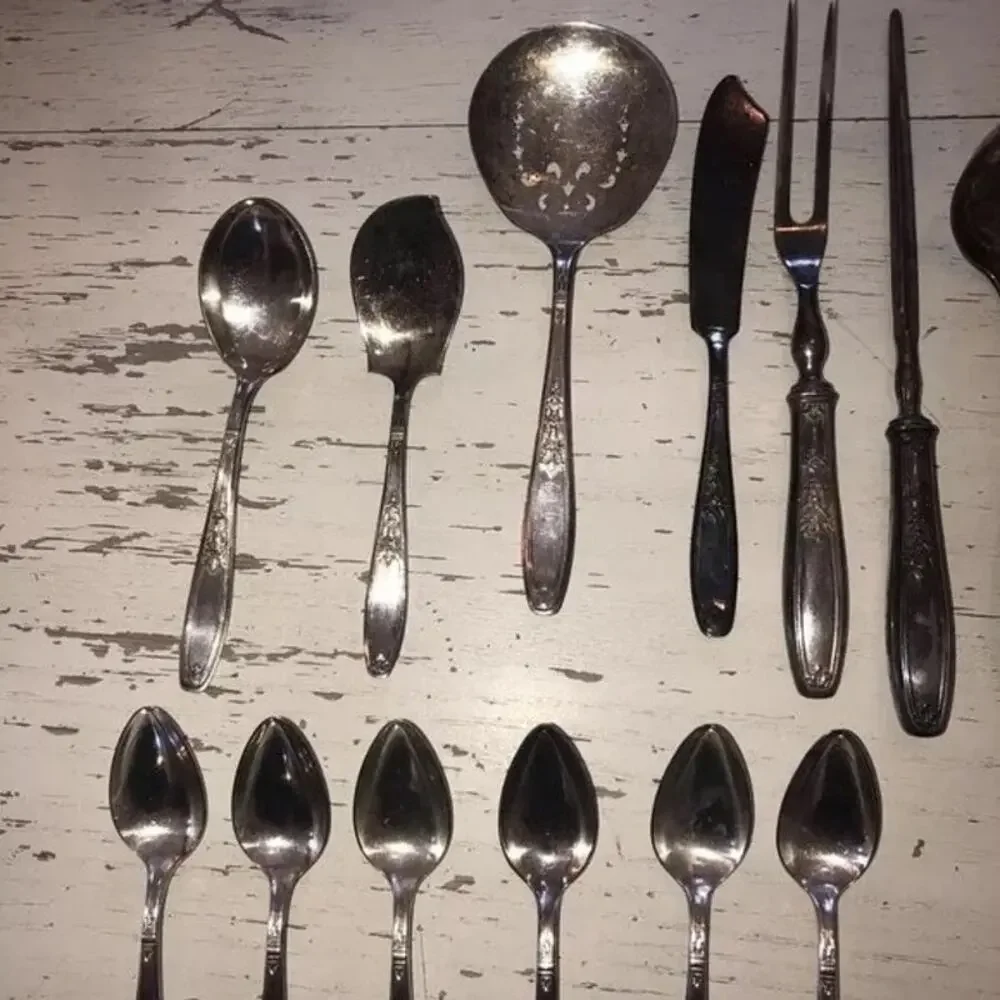 Vintage Rogers Bros 1847 Silverware Set of 60 Pieces AMBASSADOR Silverplate